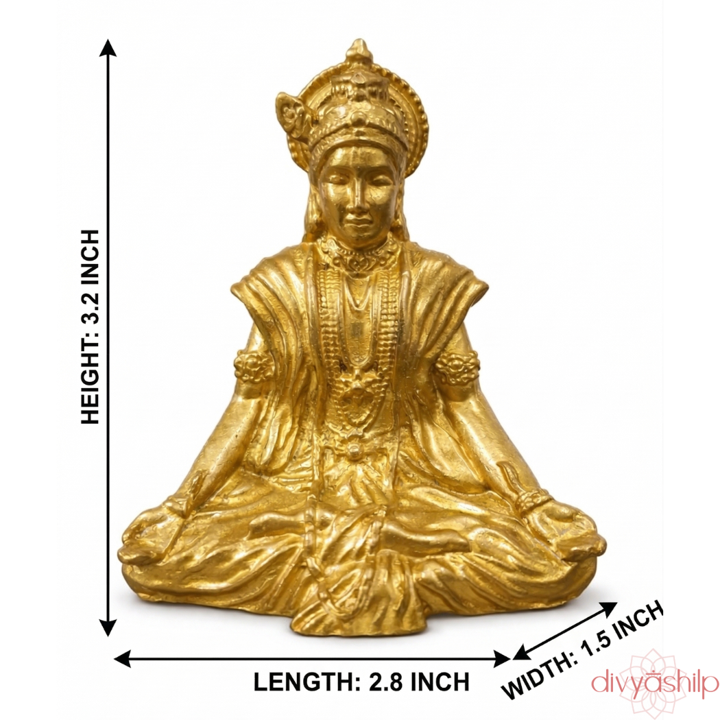 Bhagavan Krishna ji (Brass 3.2 Inch) - view 7