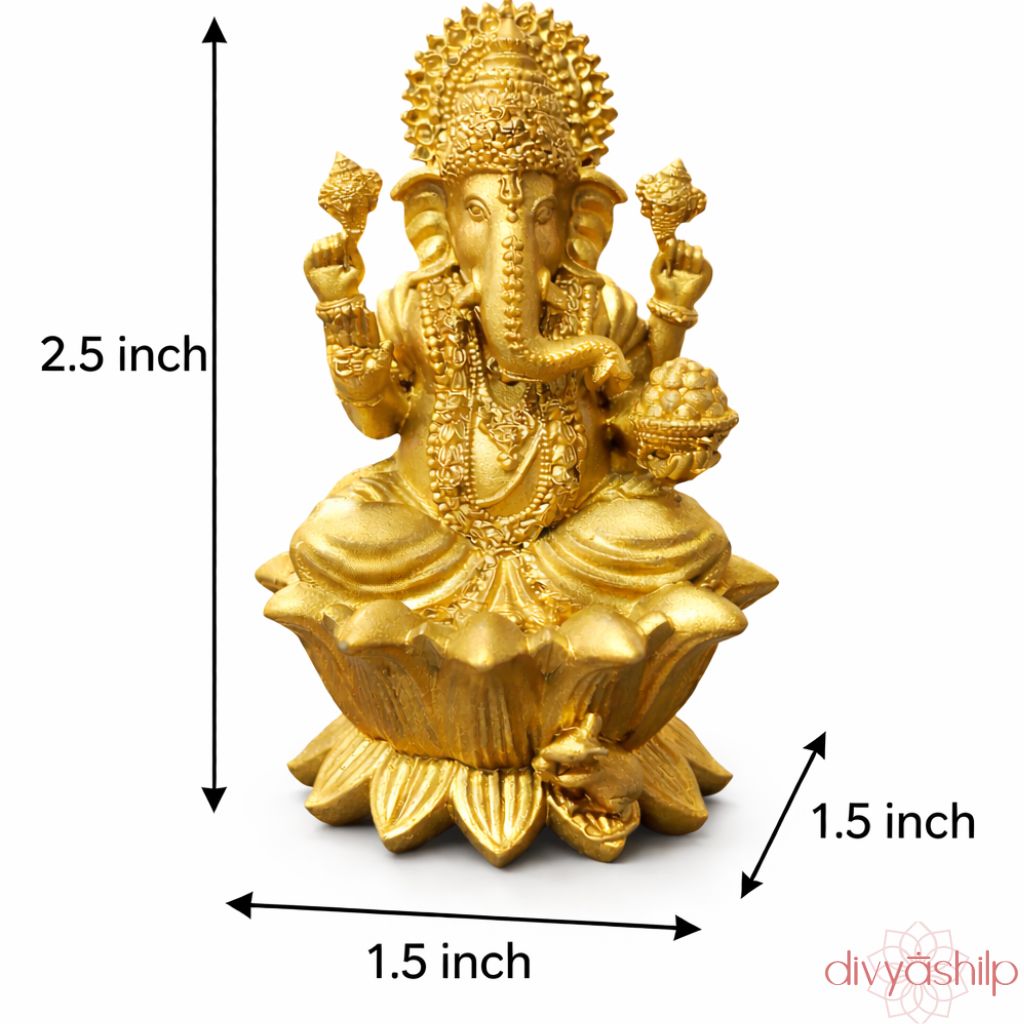 Lord Ganesha ji (Resin 2.5 Inch) - view 3