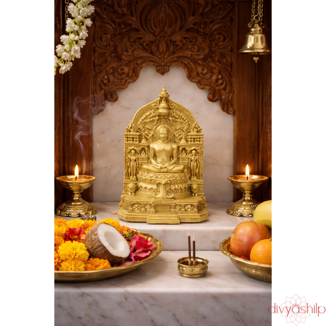 Jain Tirthankar Mahavir Swami ji (Resin 3 Inch)