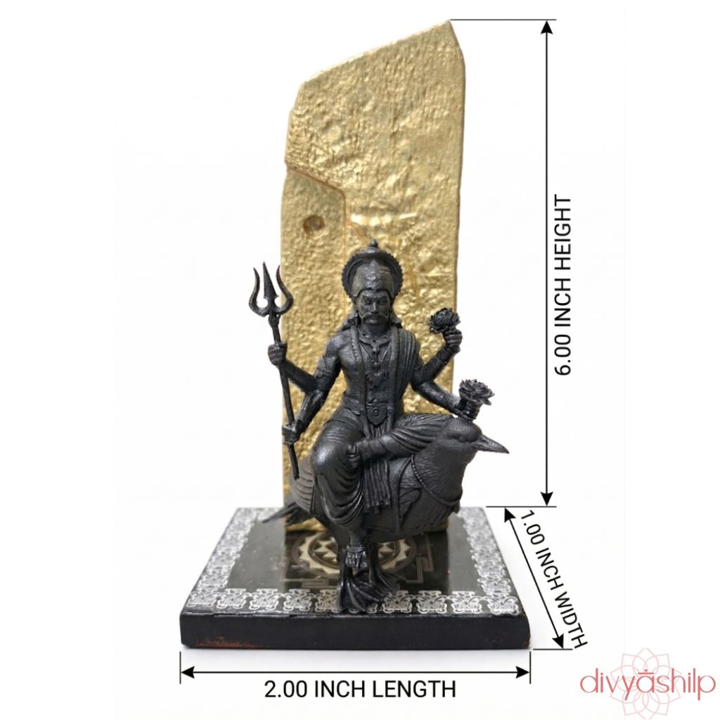 Shani Dev ji (Aluminium 6 Inch) - view 6