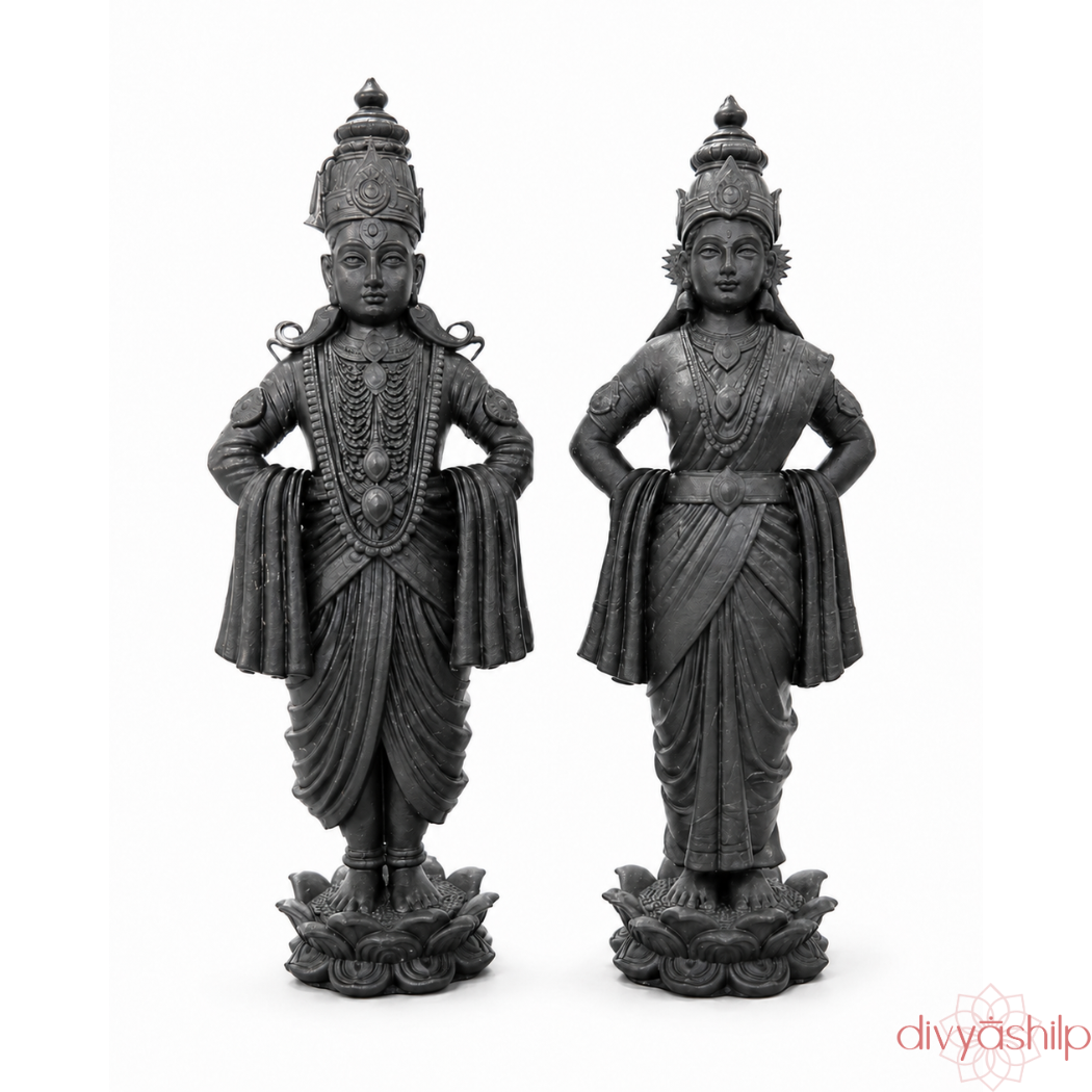 Shri Vitthal- Rukmini (Resin 1.5 Inch)