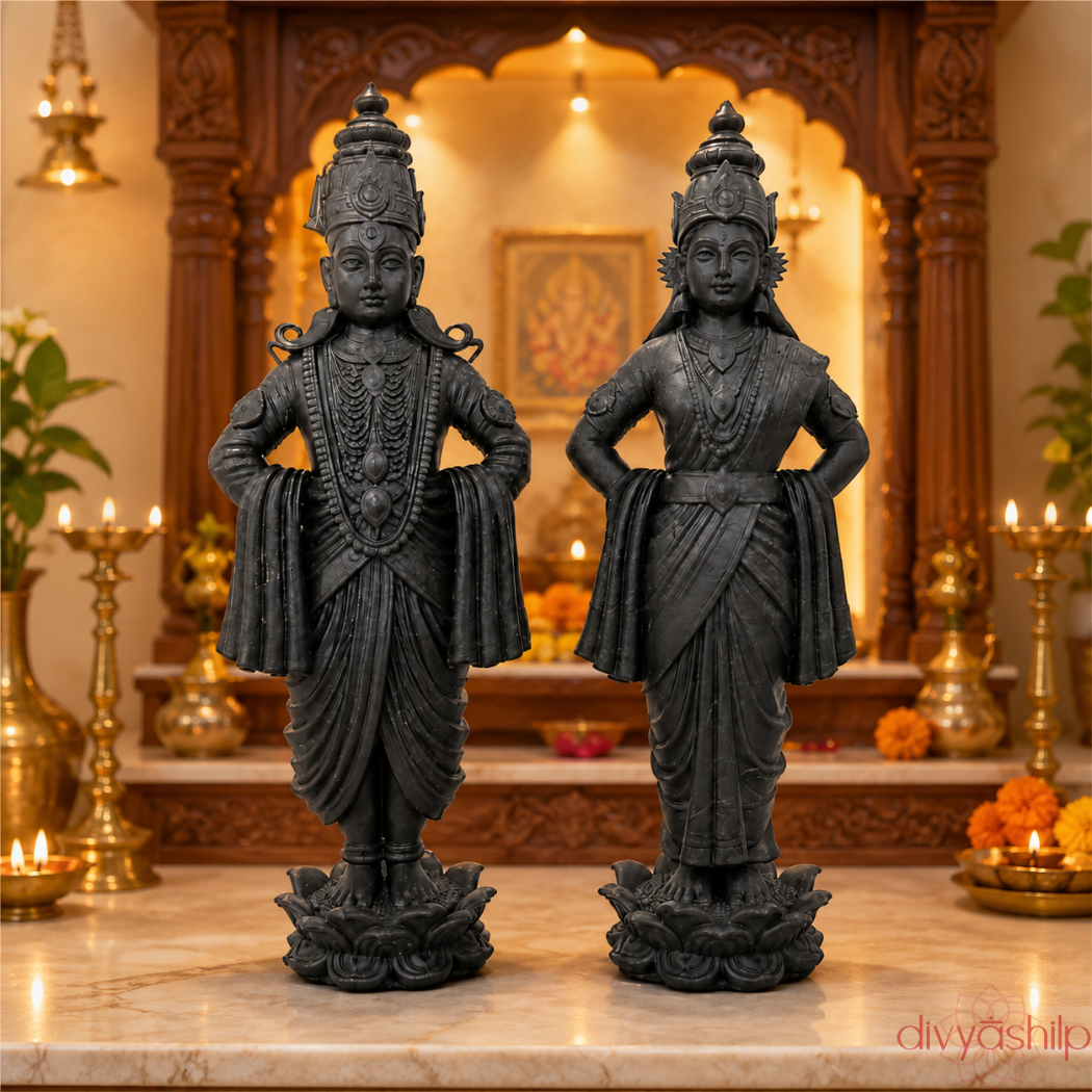 Shri Vitthal- Rukmini (Resin 1.5 Inch)