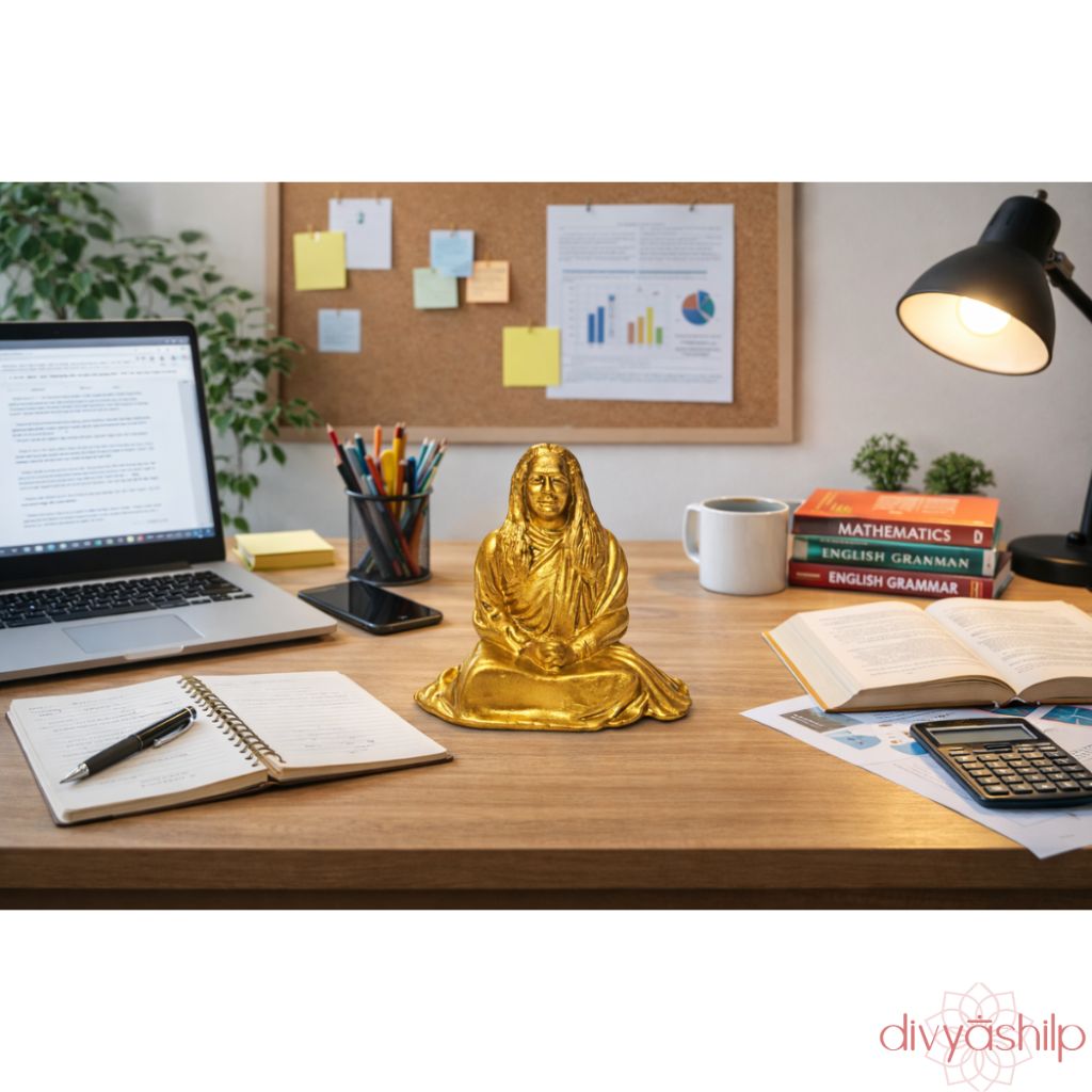 Sri Paramahansa Yogananda ji (Brass 3.2 Inch) - view 8