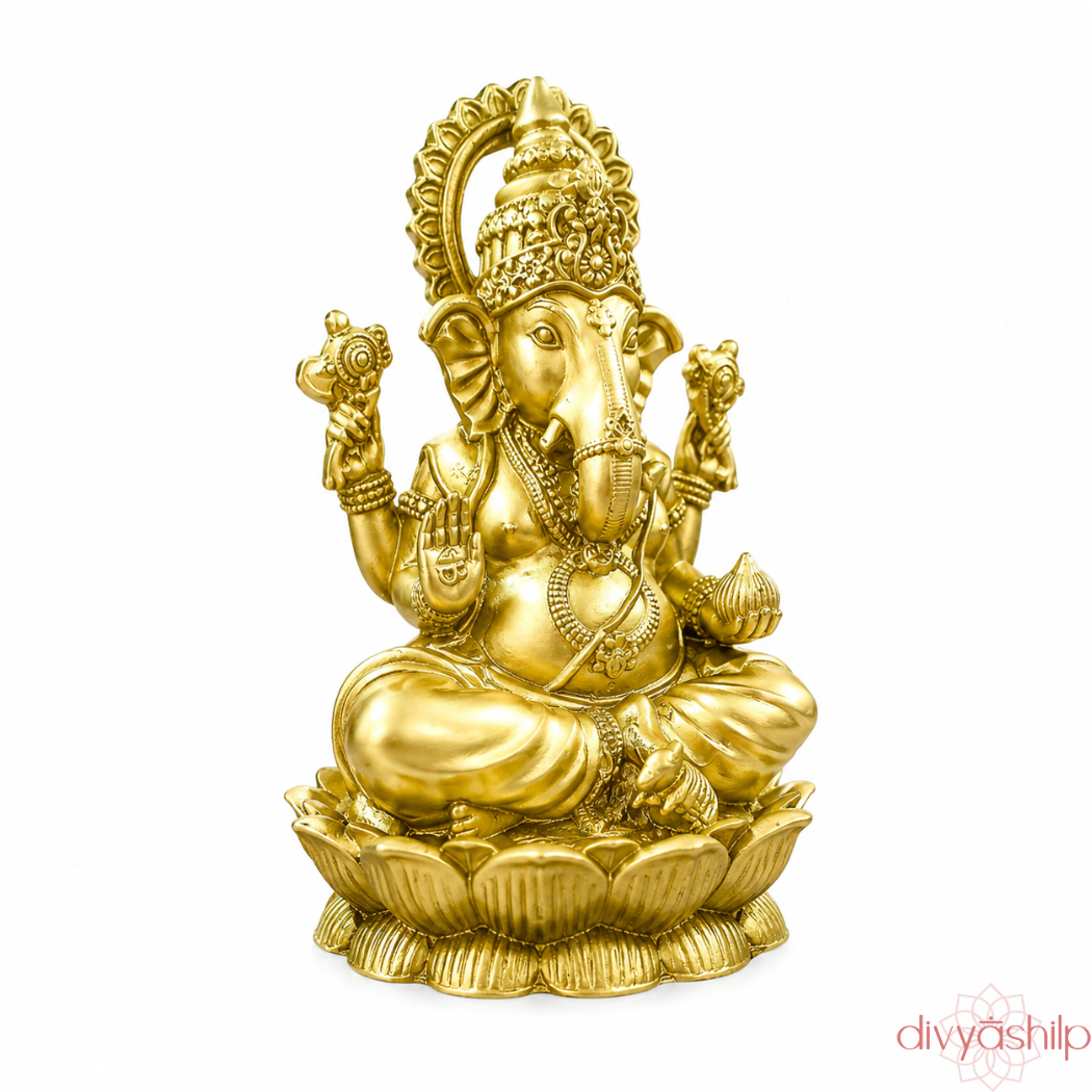 Lord Ganesha ji (Brass 3.4 Inch)