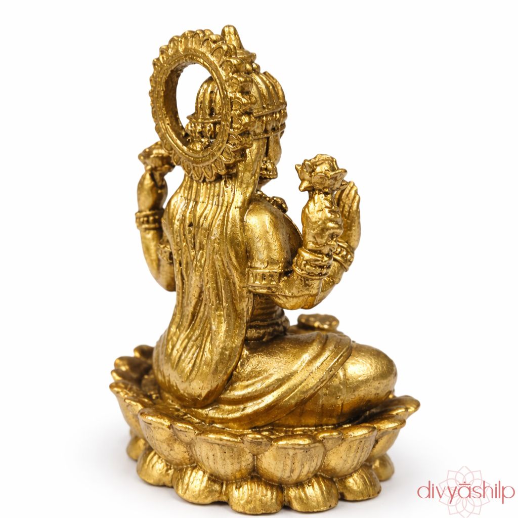 Lakshmi ji (Brass 3.9 Inch)