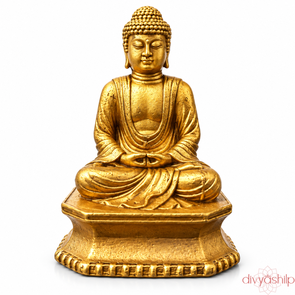 Gautam Buddha ji (Brass 3.5 Inch)