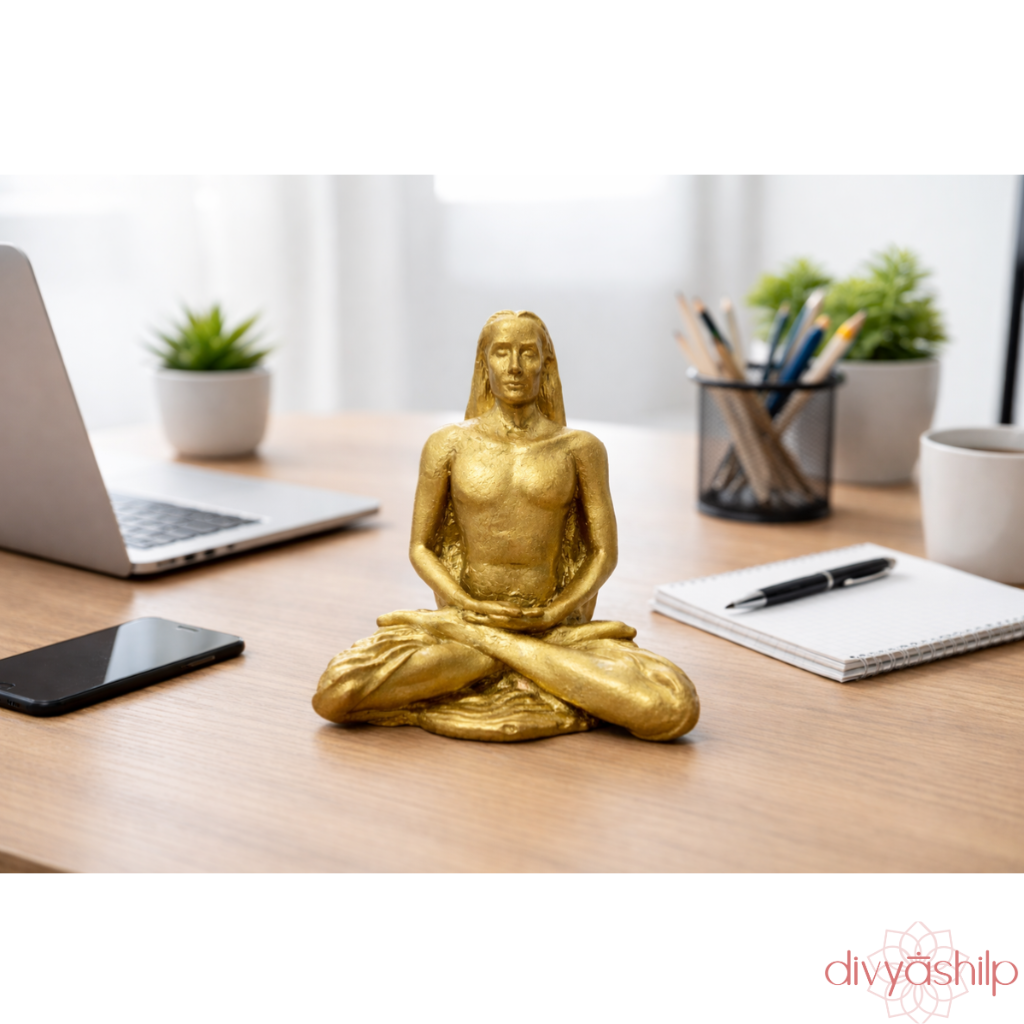 Sri Mahavatar Baba ji (Brass 3.2 Inch)