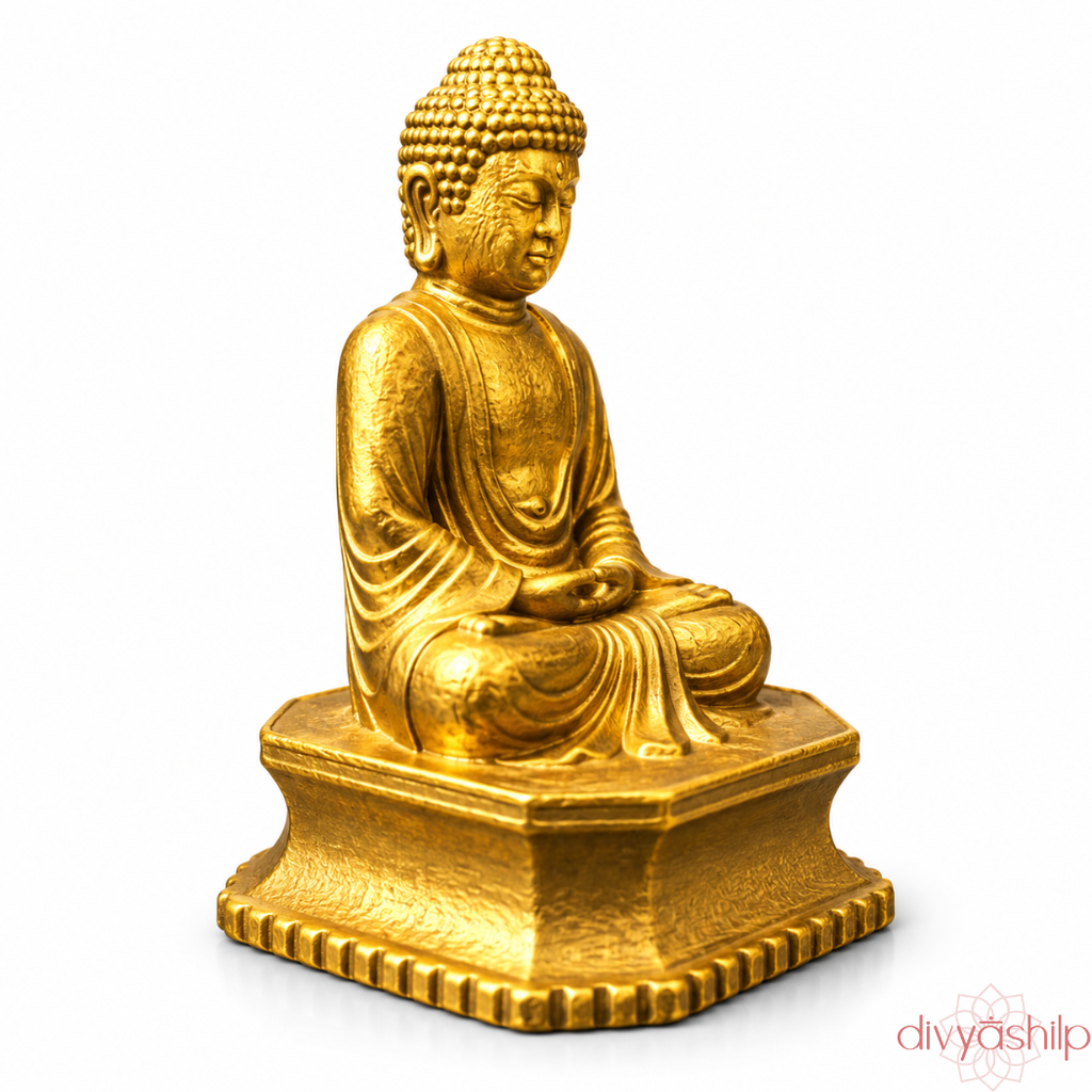 Gautam Buddha ji (Brass 3.5 Inch)