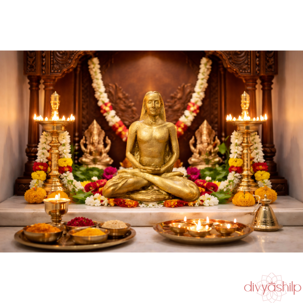 Sri Mahavatar Baba ji (Brass 3.2 Inch) - view 7