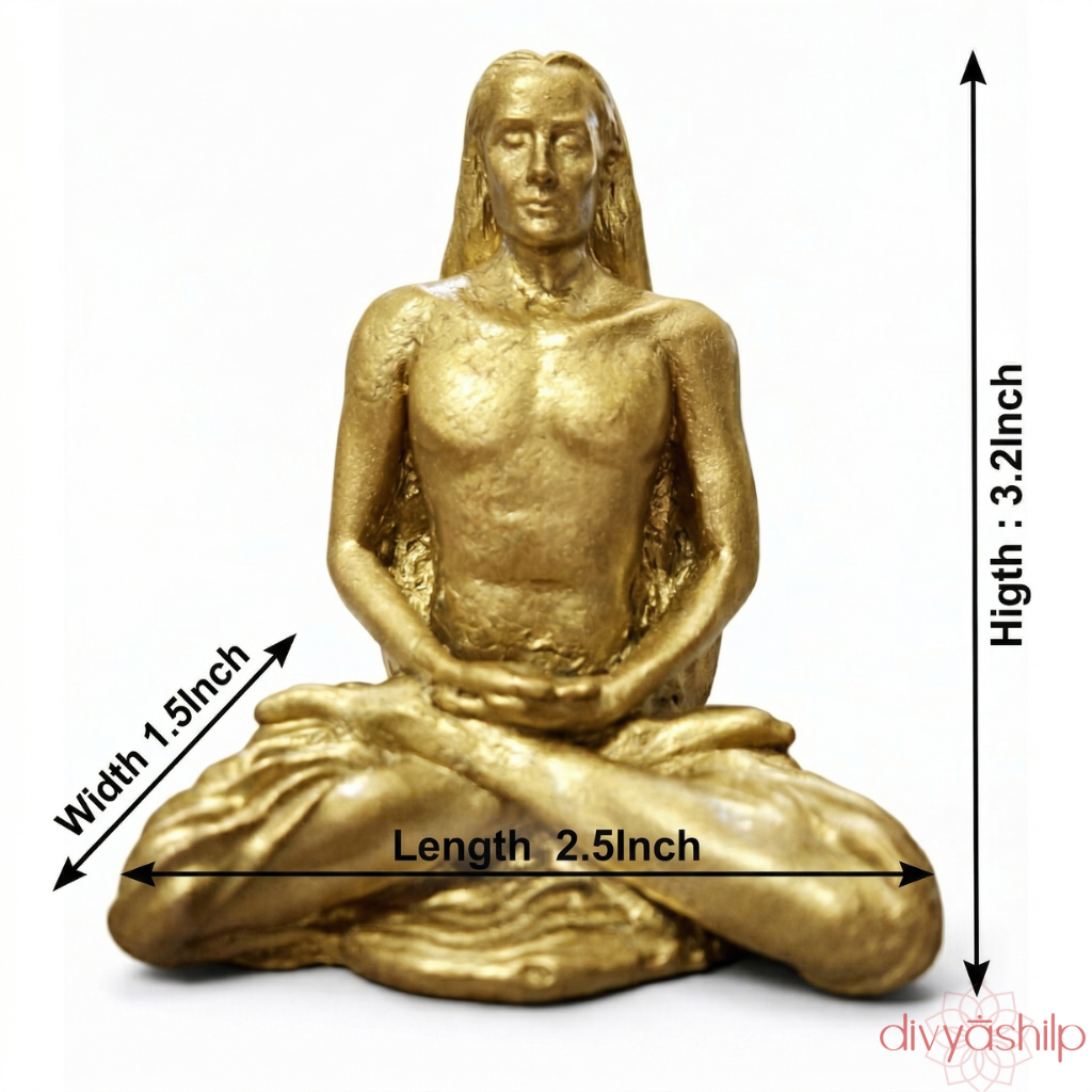 Sri Mahavatar Baba ji (Brass 3.2 Inch) - view 8