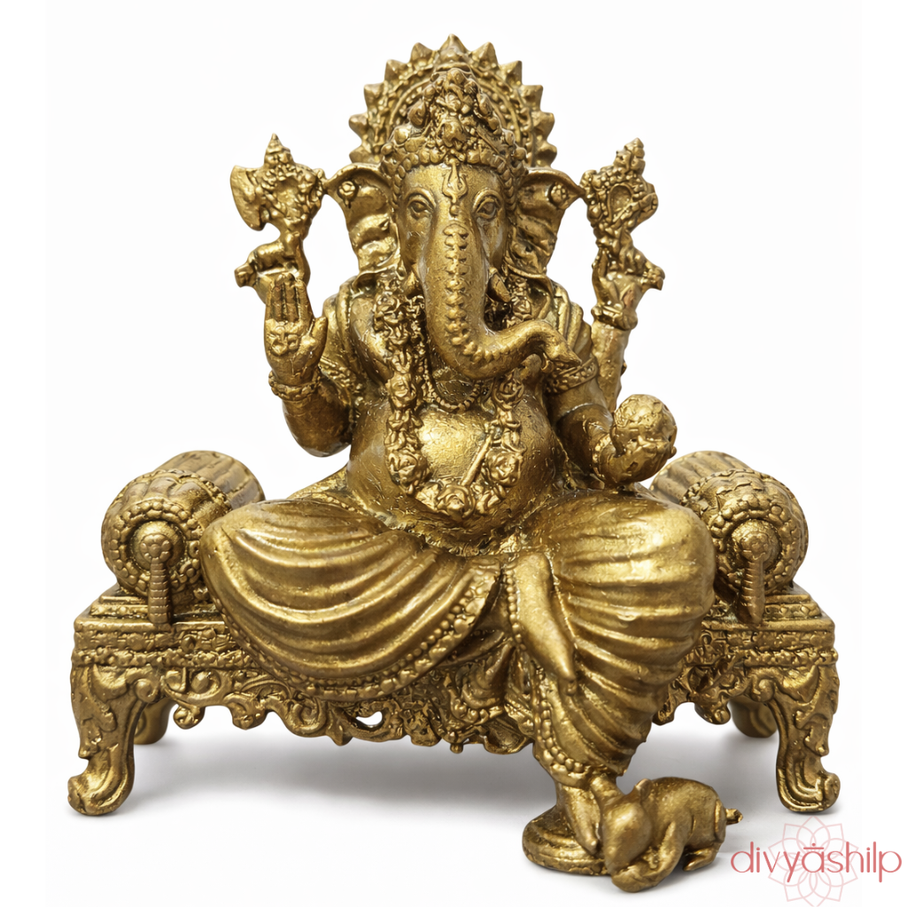 Shree Ganesha ji (Brass 4 Inch) - view 1