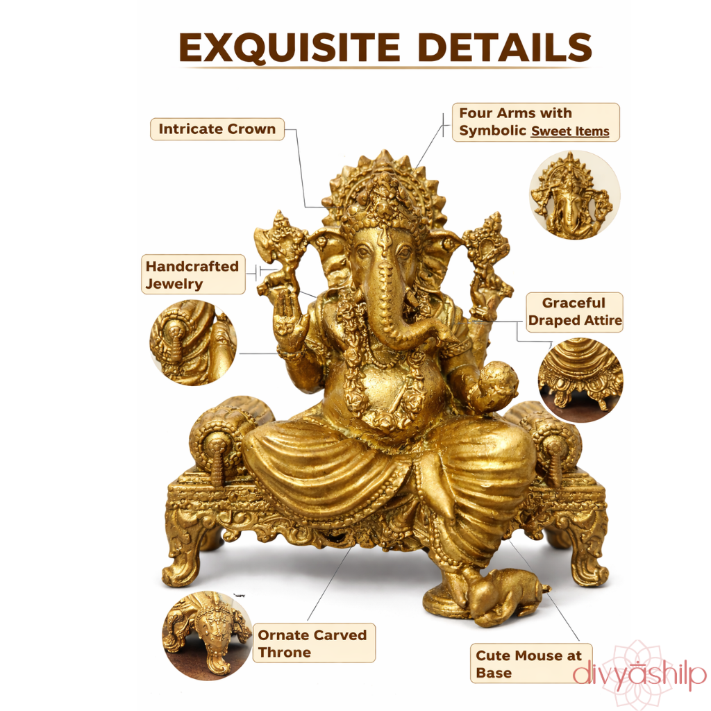 Shree Ganesha ji (Brass 4 Inch)