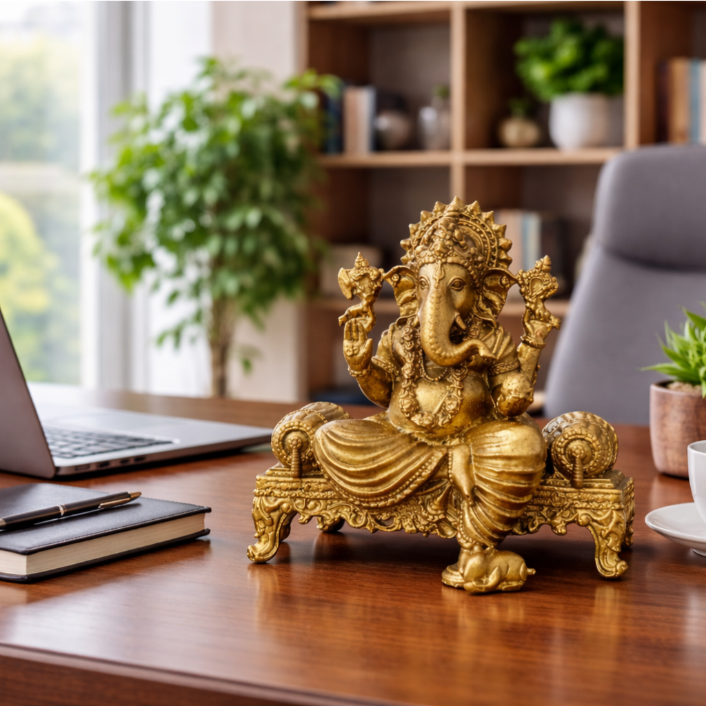 Shree Ganesha ji (Brass 4 Inch) - view 9