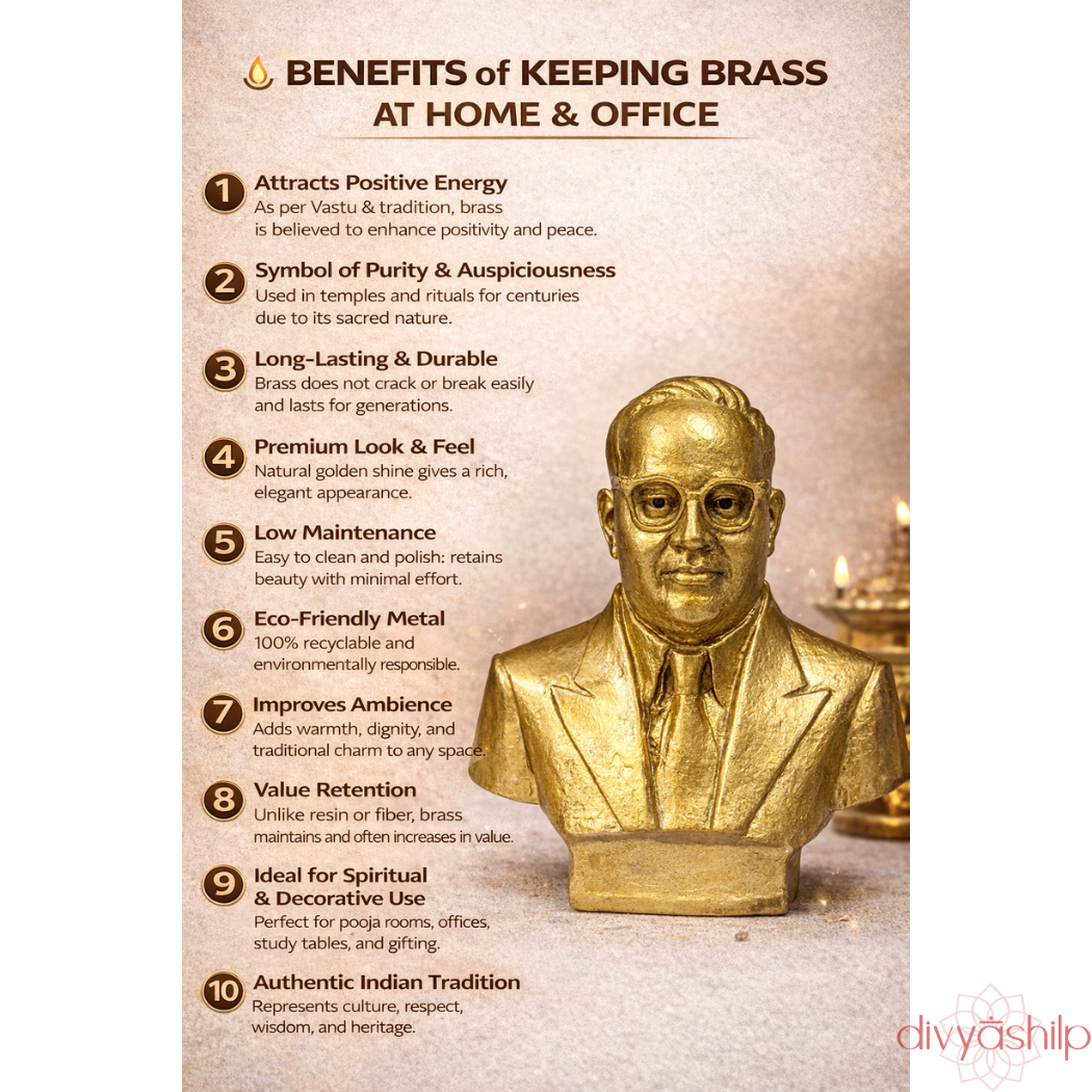 Dr. B.R. Ambedkar ji (Brass 6 Inch)