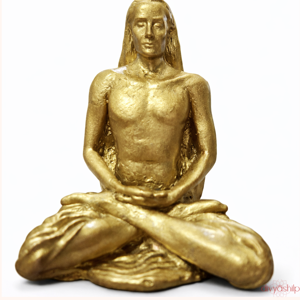 Sri Mahavatar Baba ji (Brass 3.2 Inch) - view 1
