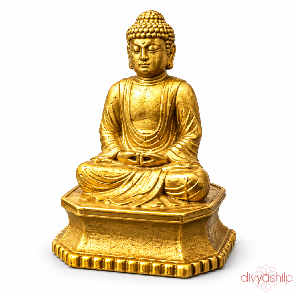 Gautam Buddha ji (Brass 3.5 Inch)