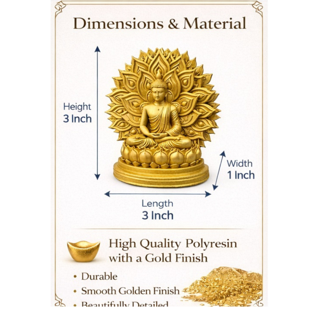 Gautam Buddha ji (Resin 3 Inch)