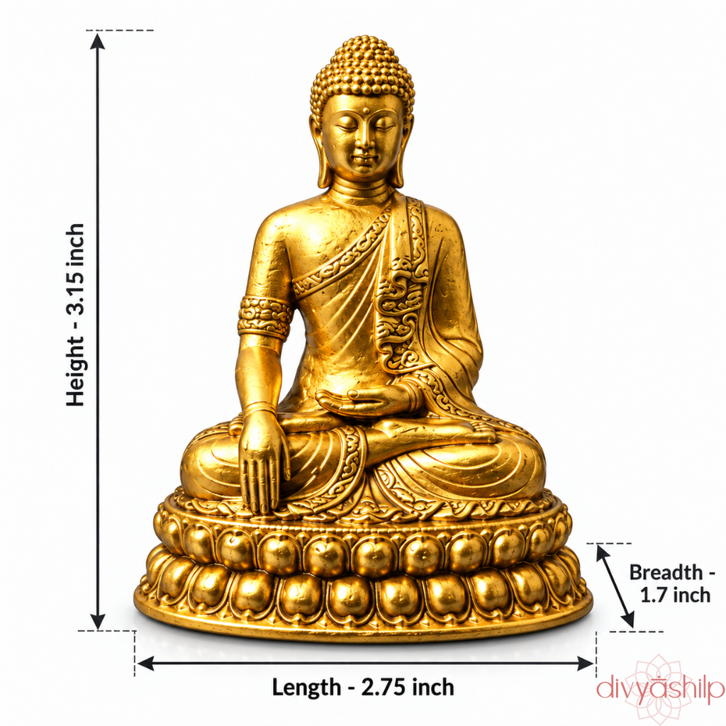 Gautam Buddha ji (Brass 3 Inch)