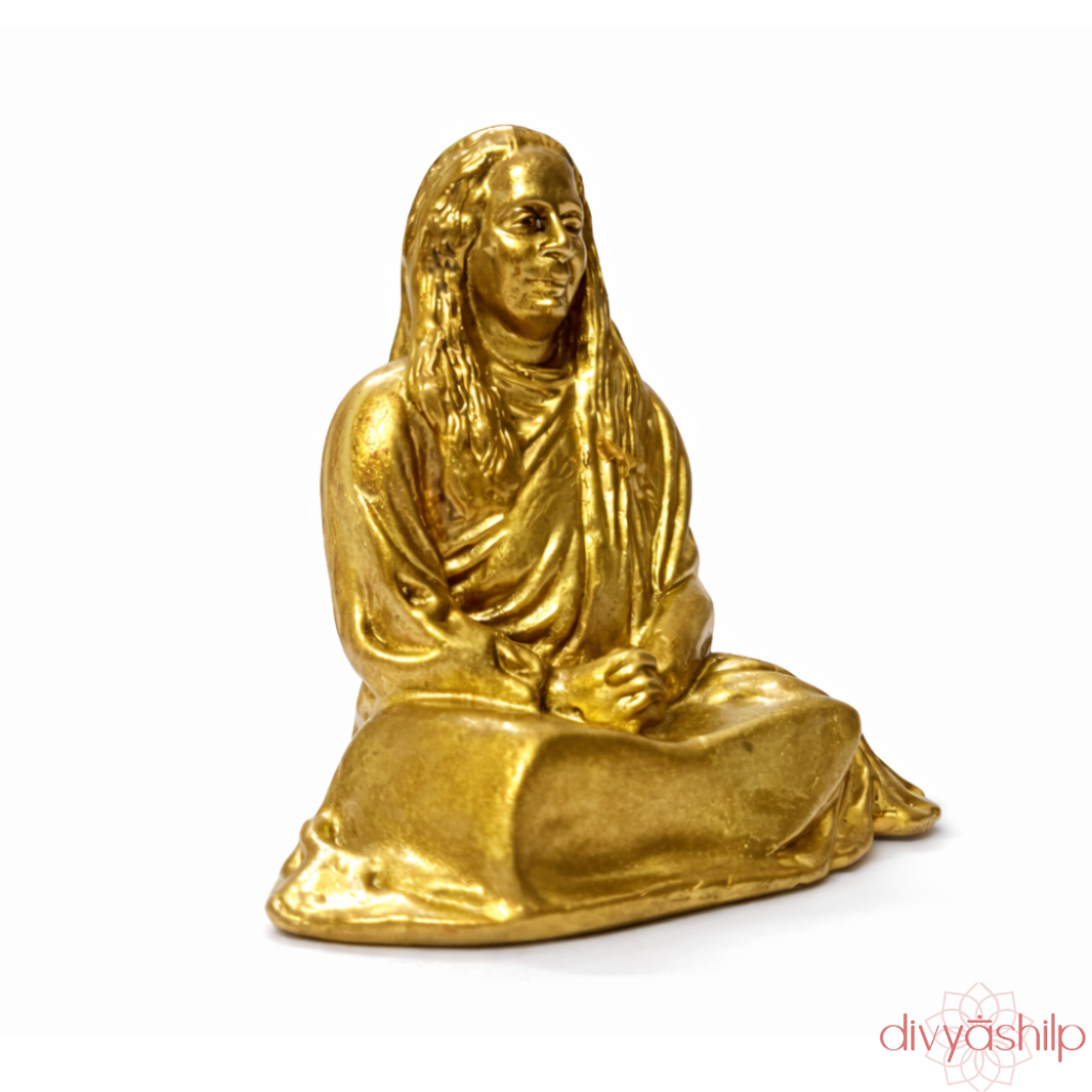 Sri Paramahansa Yogananda ji (Brass 3.2 Inch)