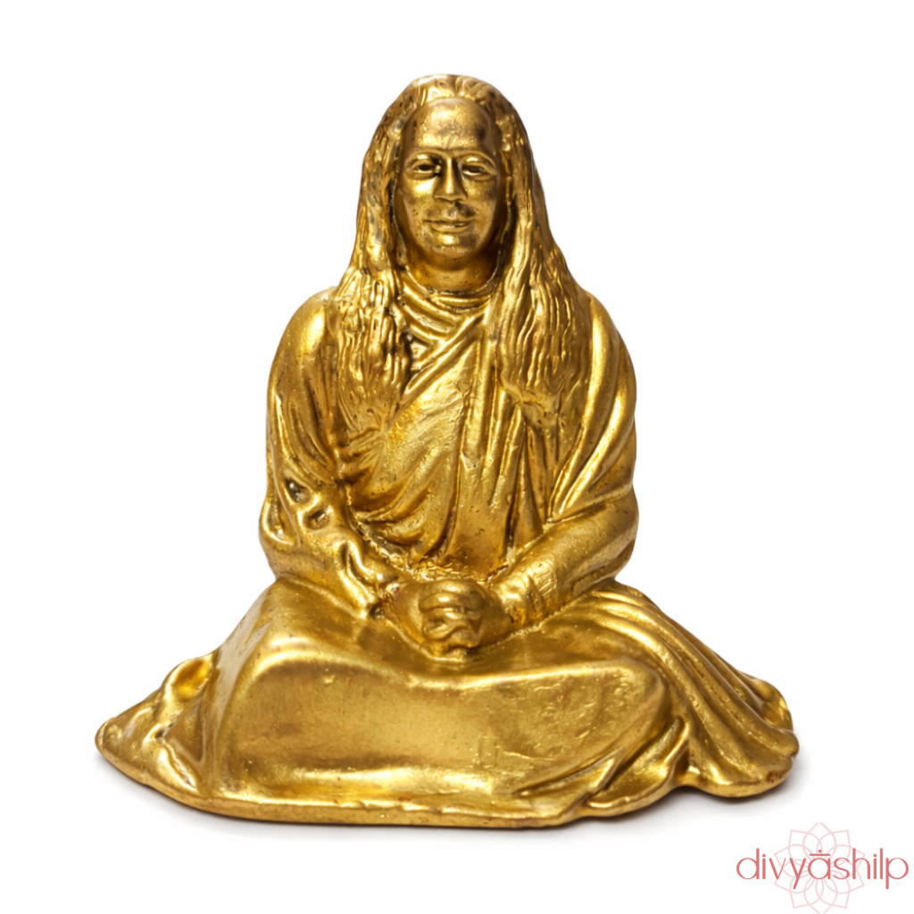 Sri Paramahansa Yogananda ji (Brass 3.2 Inch)