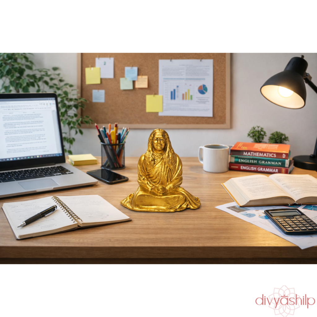 Sri Paramahansa Yogananda ji (Brass 3.2 Inch) - view 9