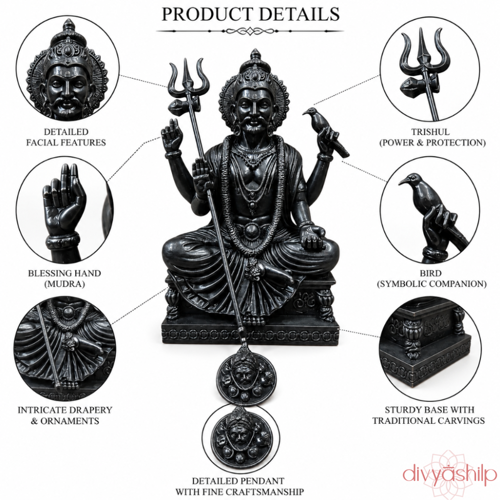 Shani Dev ji (Resin 3 Inch)
