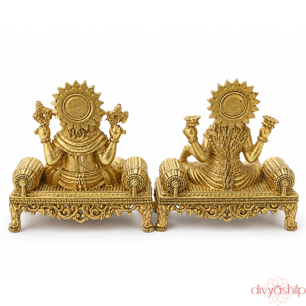 Ganesh ji and Lakshmi ji (Resin 2 Inch)