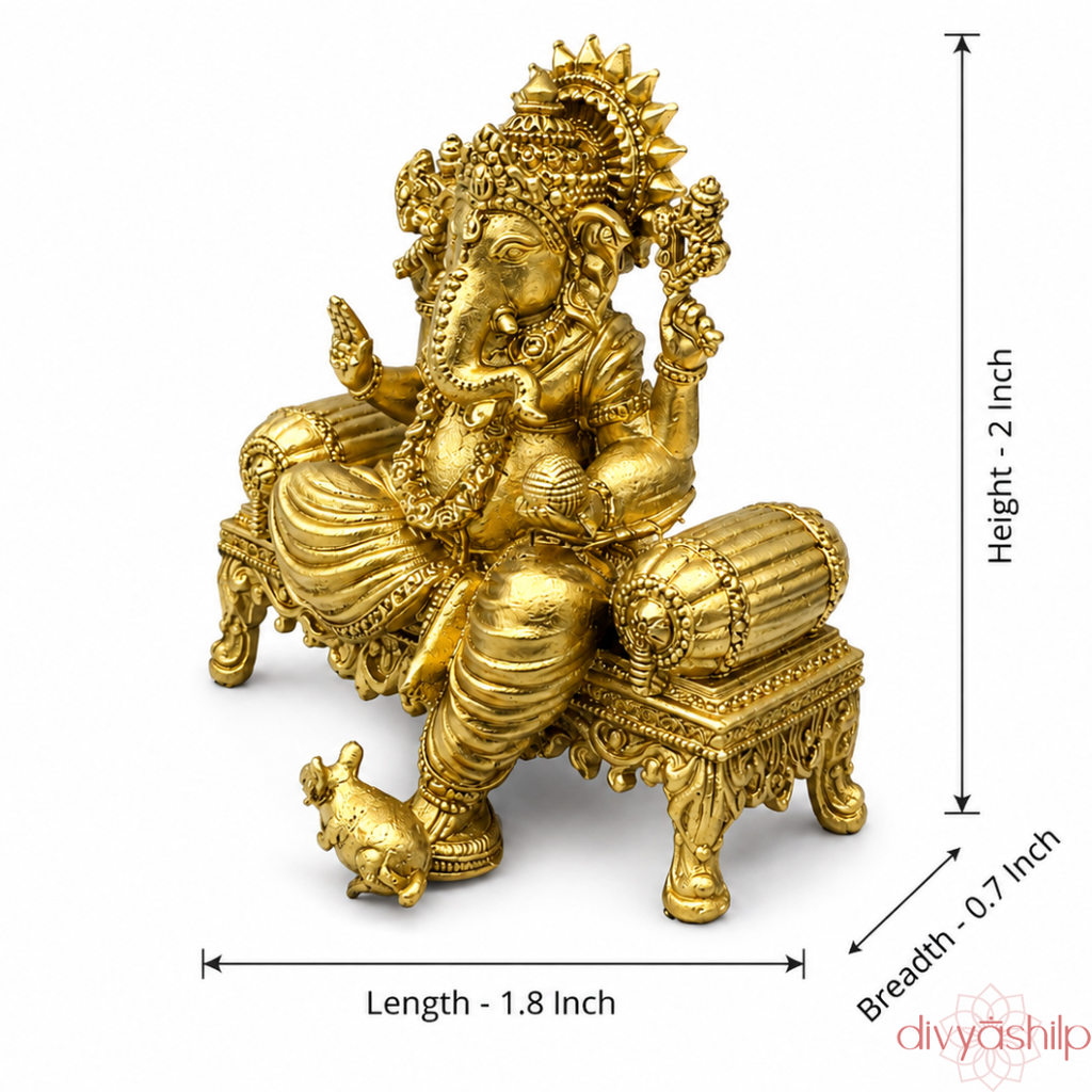 Ganesh ji and Lakshmi ji (Resin 2 Inch)