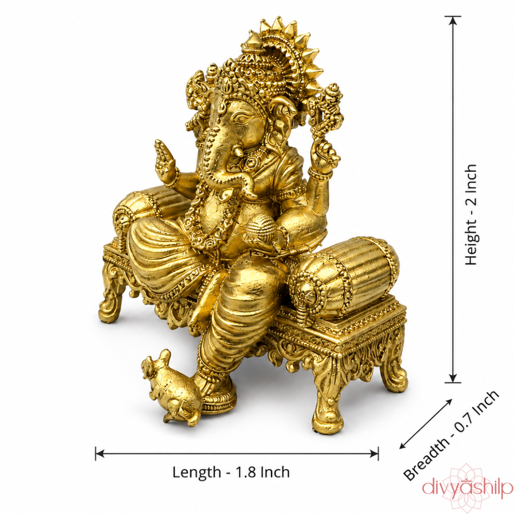 Ganesh ji and Lakshmi ji (Resin 2 Inch)