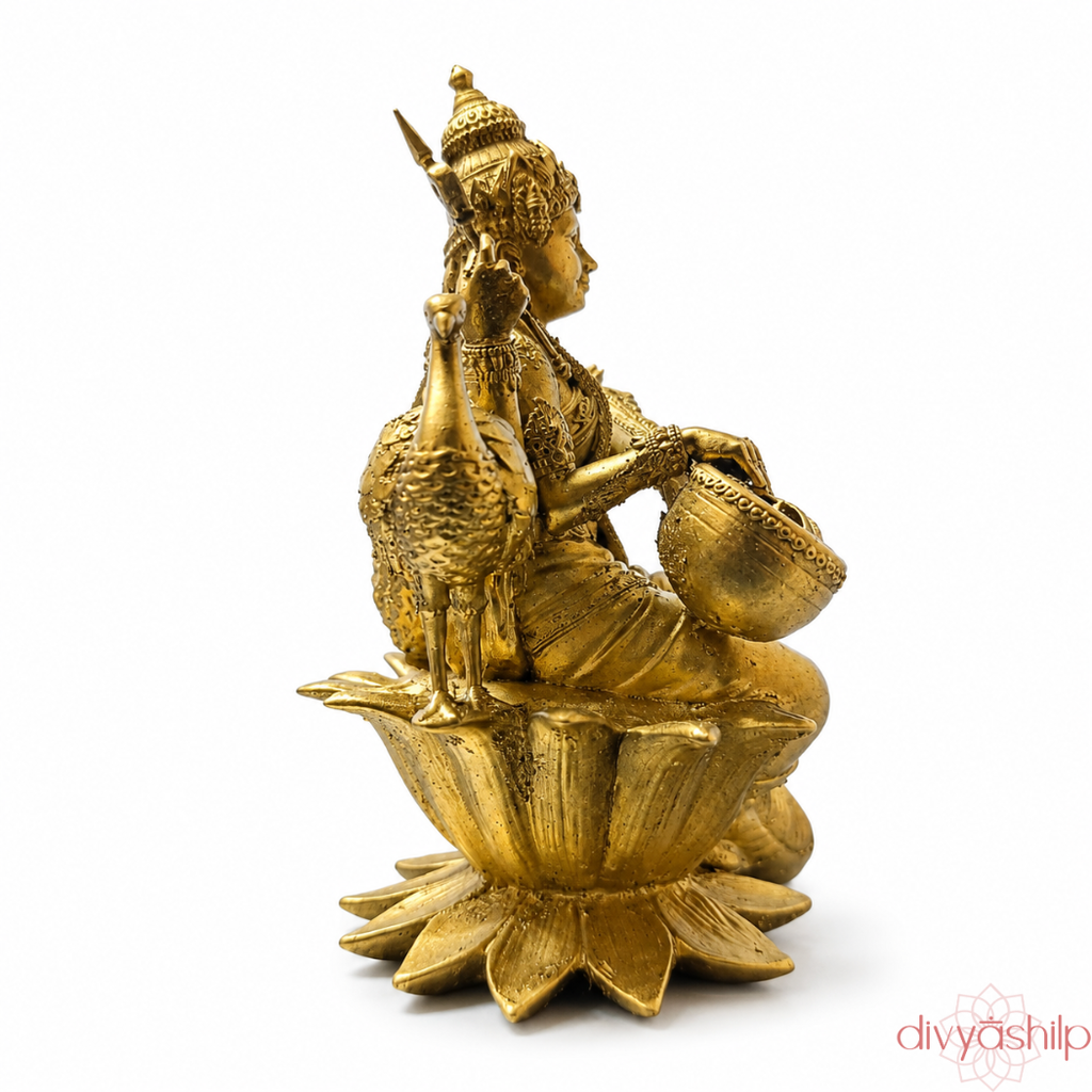 Saraswati ji (Resin 3.9 Inch)