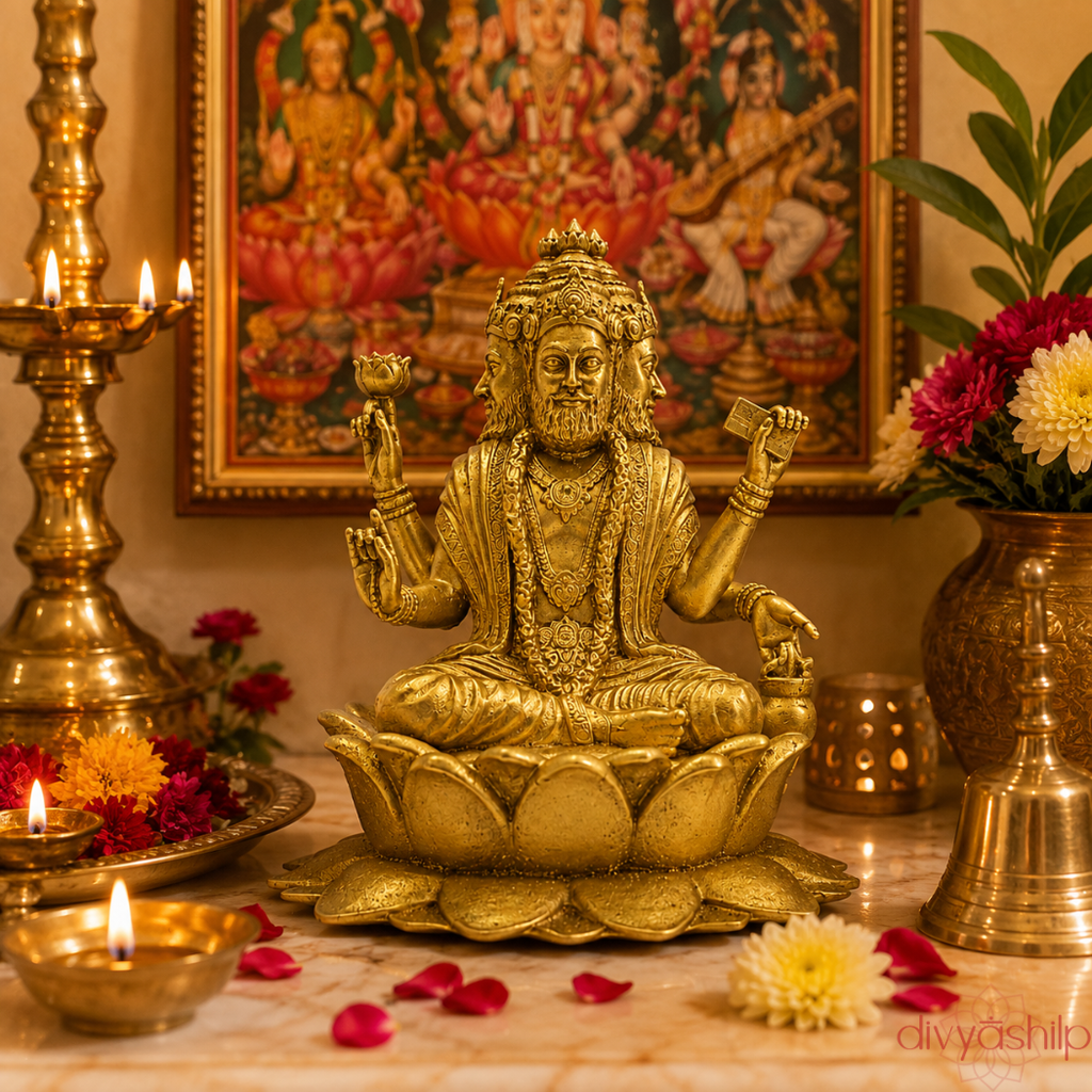 Bramha ji (Resin 3.3 Inch)