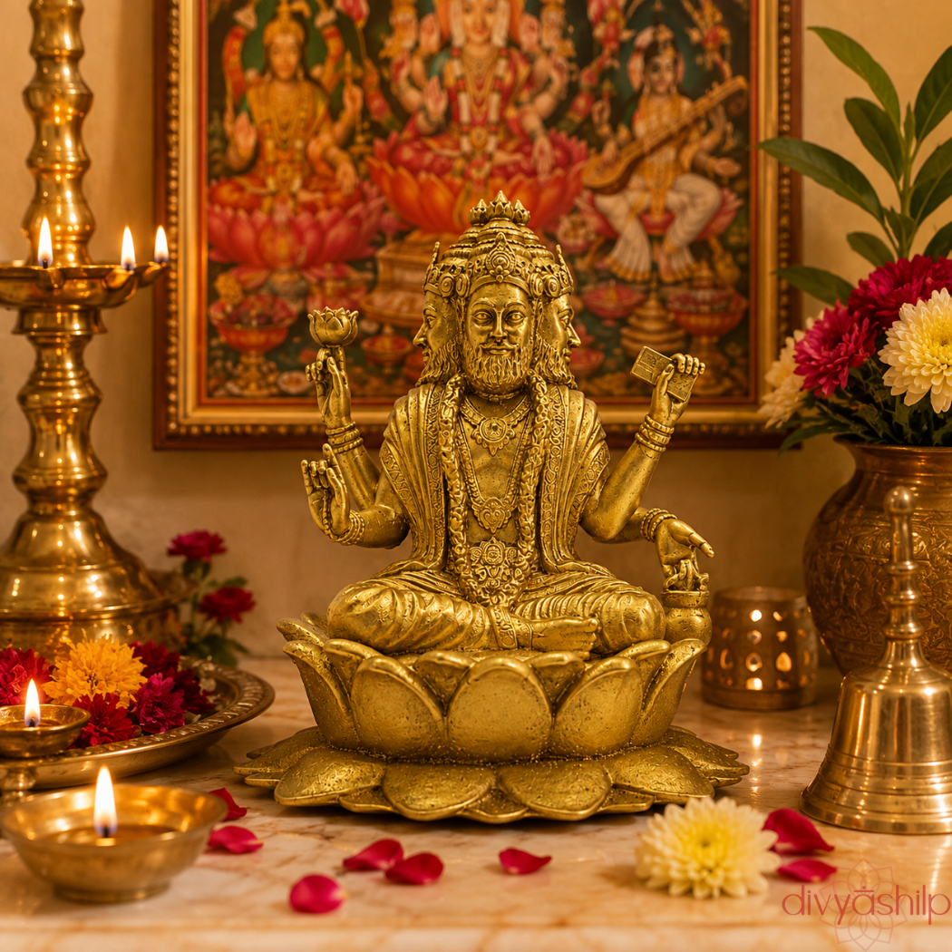 Bramha ji (Resin 3.3 Inch)