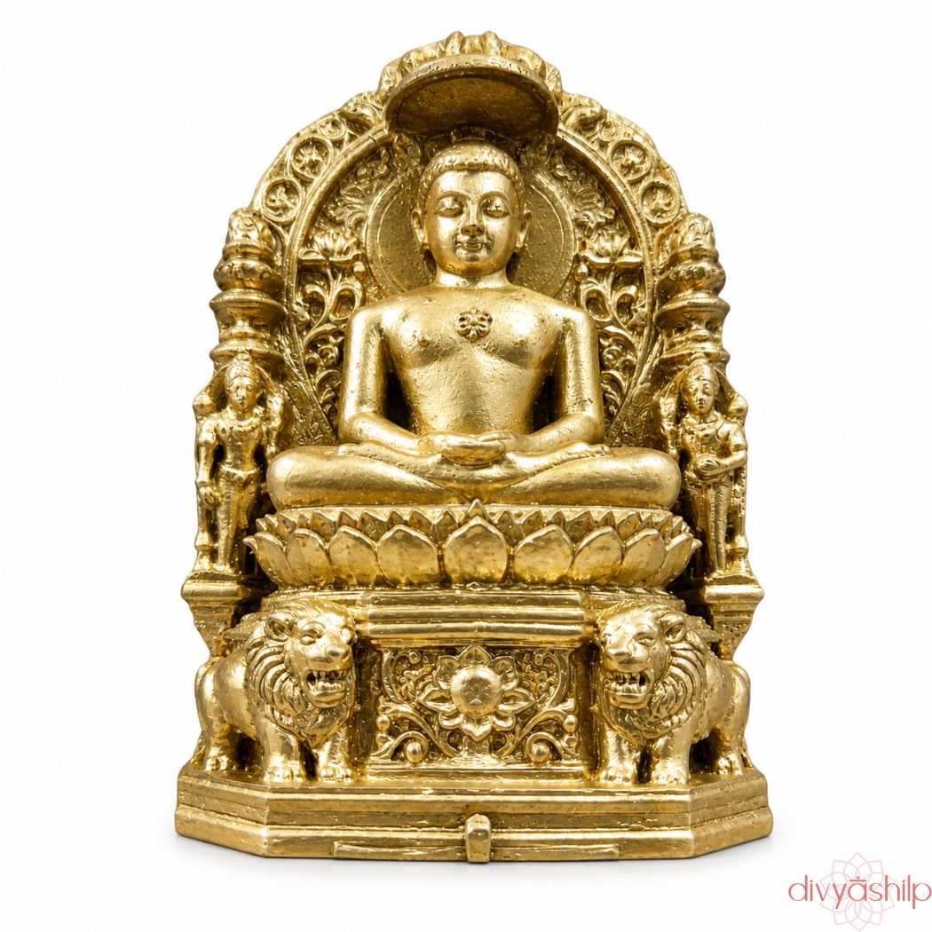 Jain Tirthankar Mahaveer Swami ji (Resin 3 Inch)
