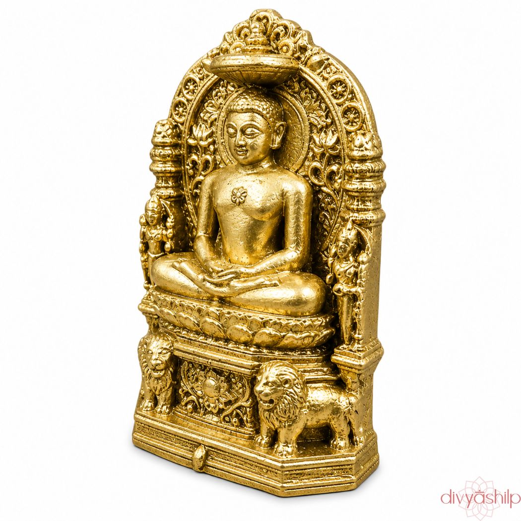 Jain Tirthankar Mahaveer Swami ji (Resin 3 Inch)