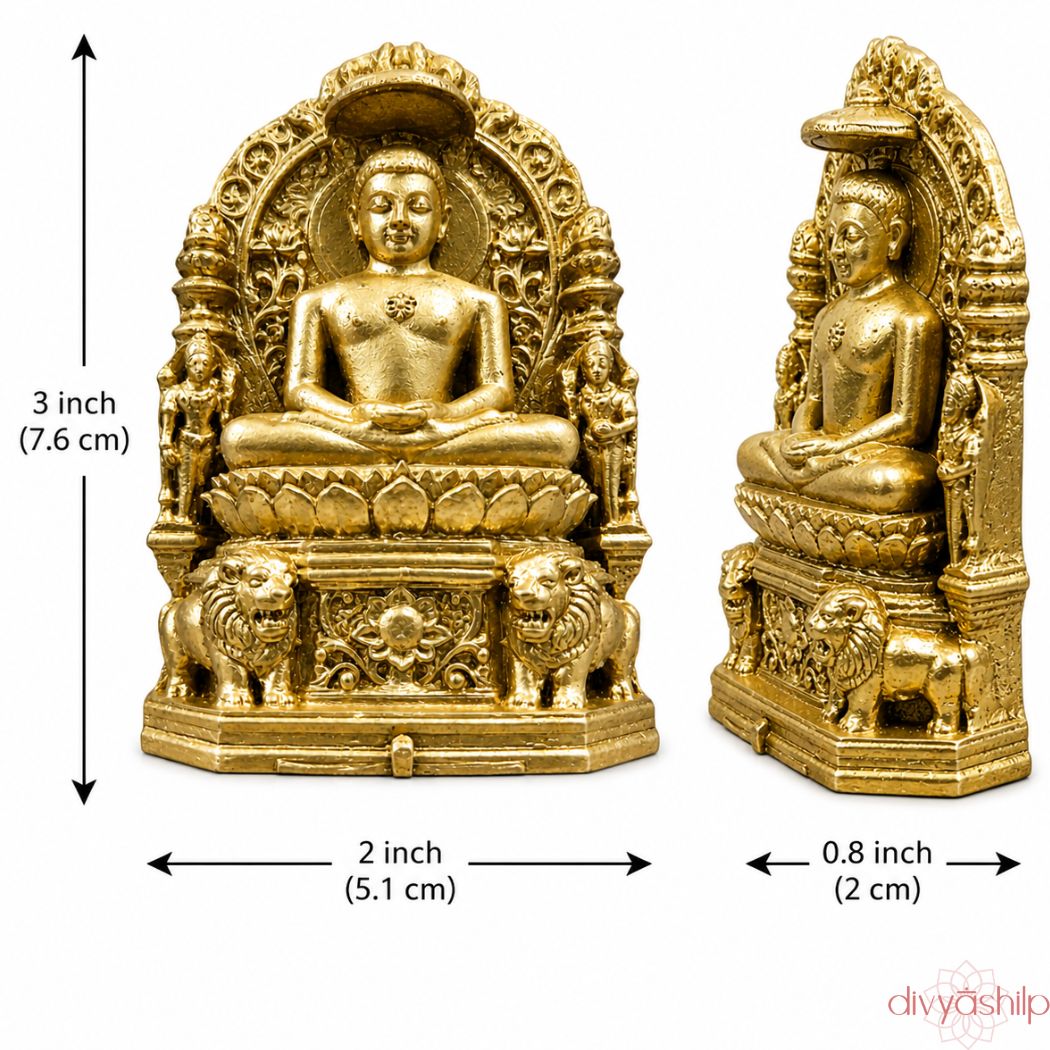 Jain Tirthankar Mahaveer Swami ji (Resin 3 Inch)