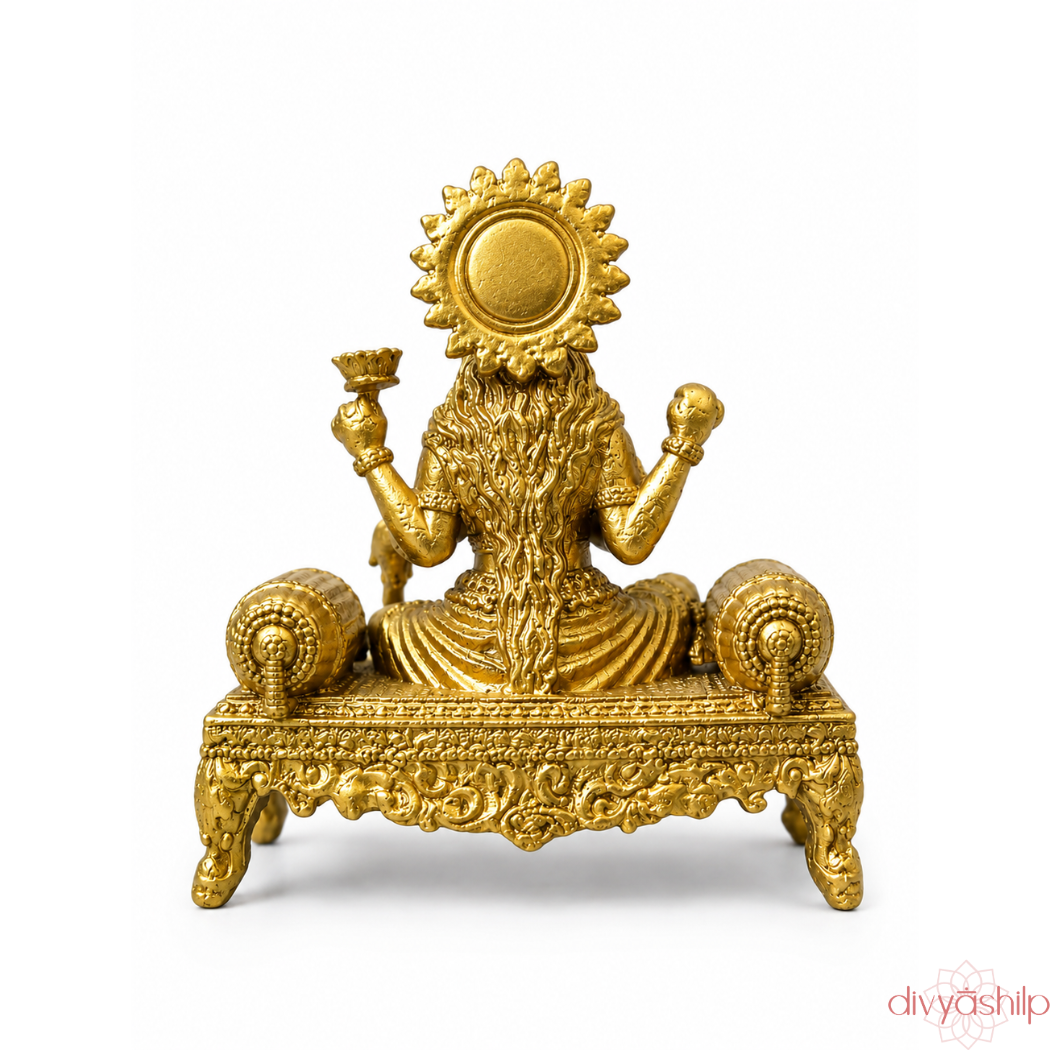 Lakshmi ji (Brass 3.9 Inch)