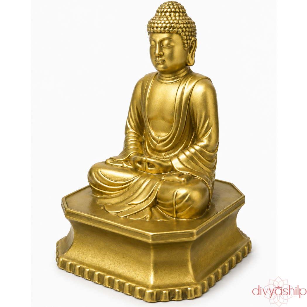 Gautam Buddha ji (Brass 3.5 Inch)