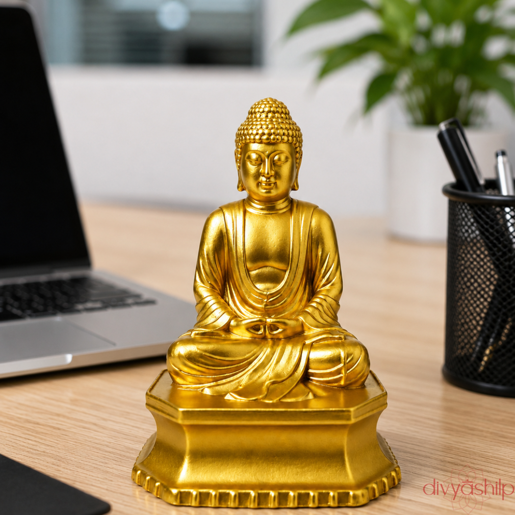 Gautam Buddha ji (Brass 3.5 Inch) - view 8
