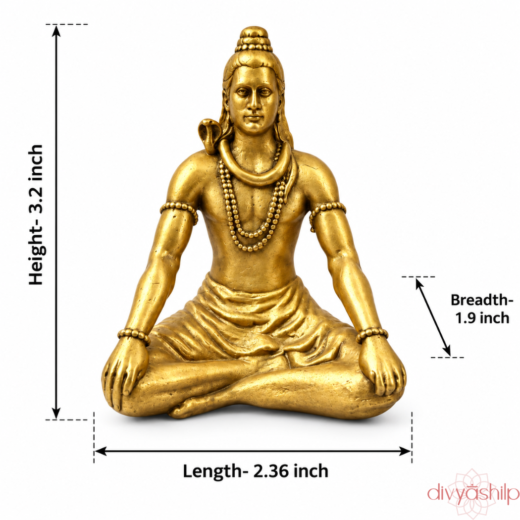 Shiv ji (Brass 3.1 Inch)