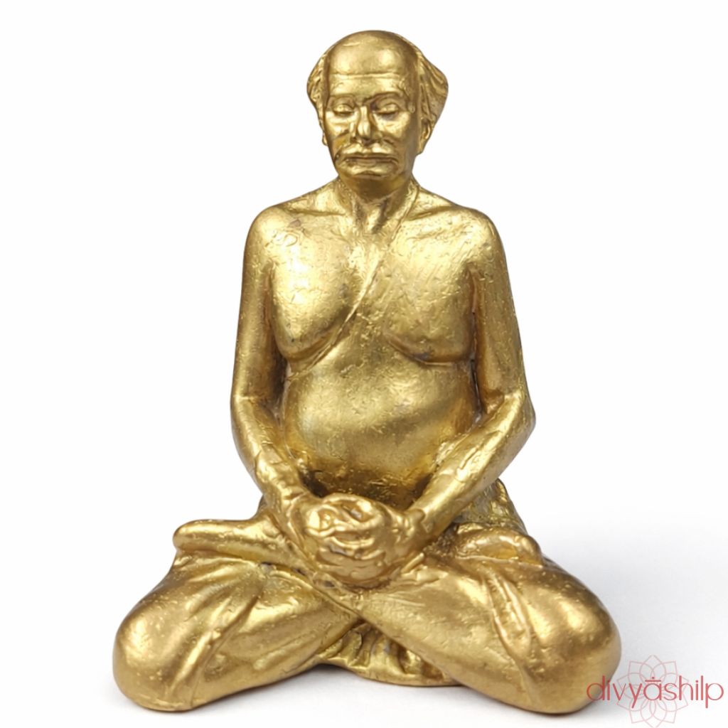 Sri Lahiri Mahasaya ji (Brass 3.2 Inch) - view 1